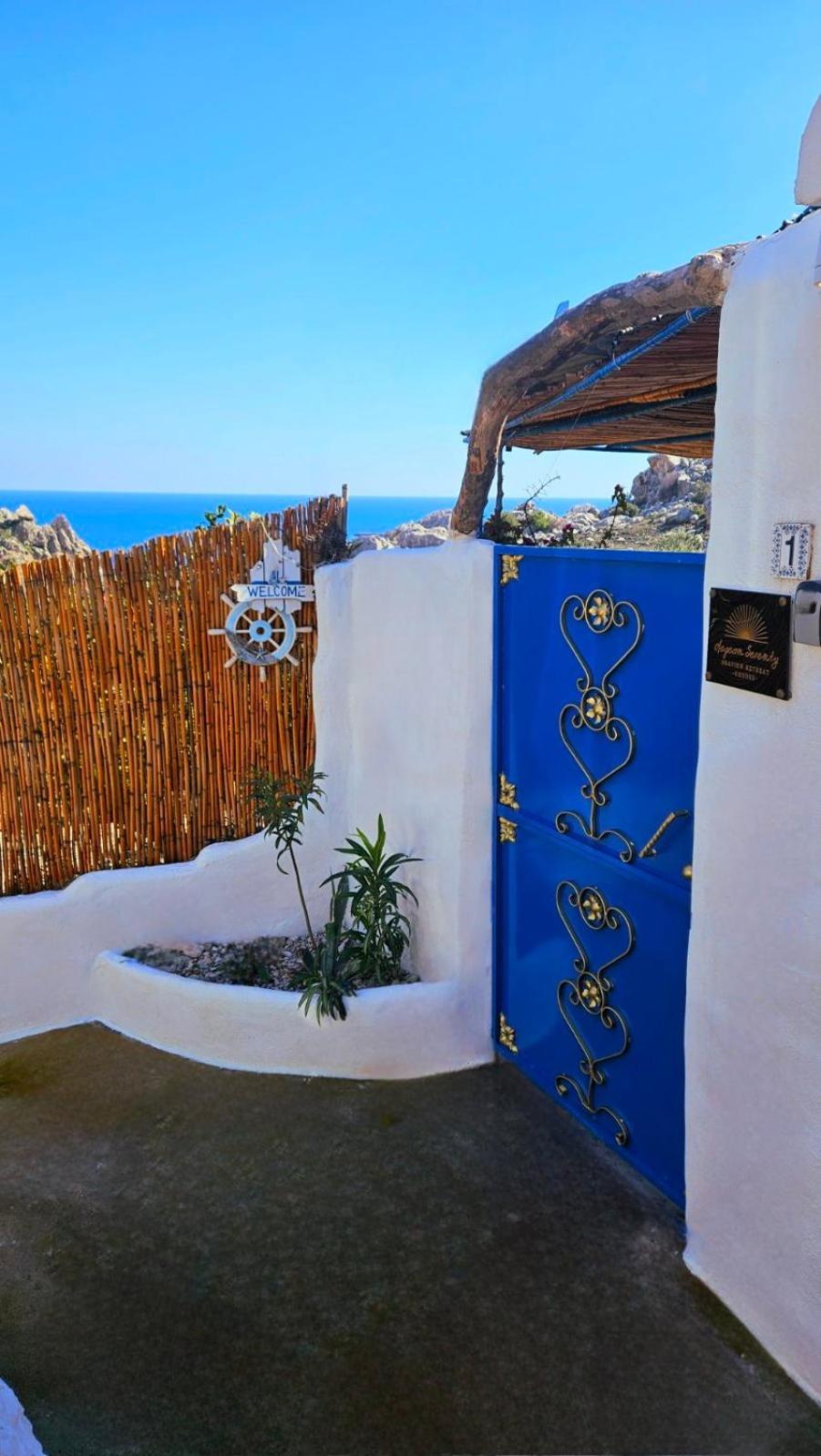 Aegean Serenity - Sea View Retreat 아크앤젤로스 외부 사진